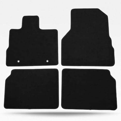MODILOVER Car Floor Mat, Compatible with 2010-2017 Chevy Equinox, Nylon Black Floor Liner Carpet Set, 4PCS