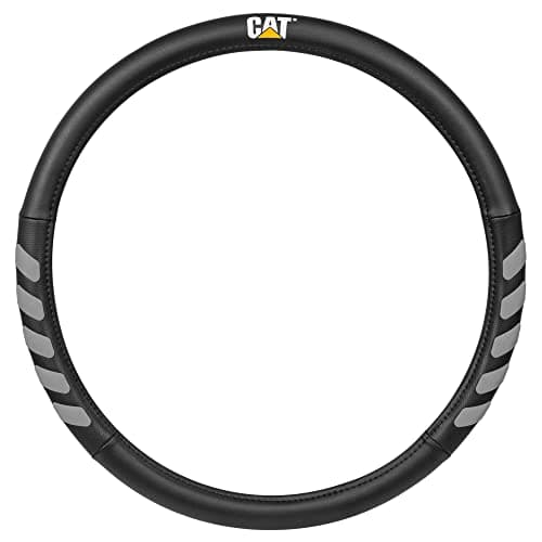 Cat® UltraSport Faux Black Leather Semi Truck Steering Wheel Cover, Fits RV and Big Rig Trucker, Steering Wheel Cover for Trucks 18 Wheeler - X-Large 17.5" - 18" Inches