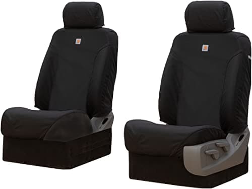 Covercraft Carhartt Super Dux SeatSaver Custom Seat Covers for 2021-2026 Ford F-150 & 2022-2026 F-150 Lightning, 2023-2026 F-250/F-350/F-450/F-550-1st Row Bucket Seats, Super Dux Black