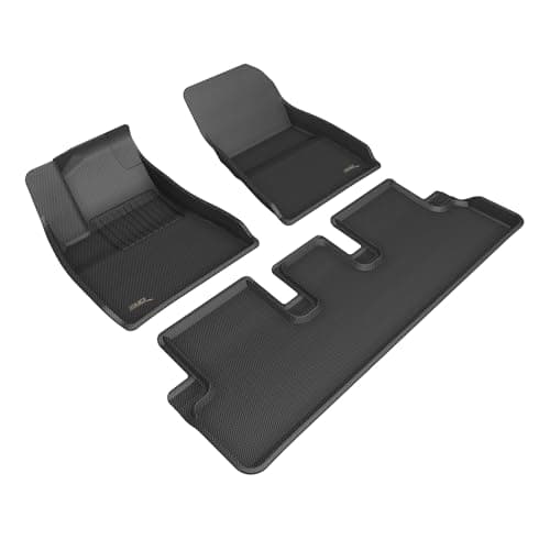 3D MAXpider Custom Fit Kagu Floor Mat (Black) Compatible with Tesla Model 3 Highland 2024-2026 - Full Set