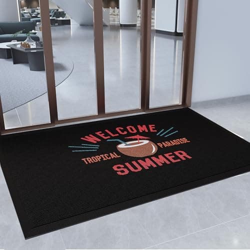 XDFKUUL Custom Door Mats Personalized Commercial Floor Mat with Any Logo Text Entryway Welcome Doormat Non-Slip Rugs for Business Indoor Outdoor