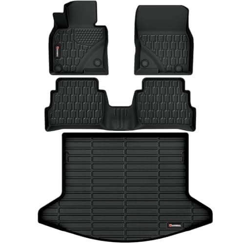 AUTOBULL Floor Mats & Cargo Liner Compatible with Mazda CX-5 2017-2025 Cargo Mat, Full Set All Weather Protection 1st, 2nd Row Car Liners & Trunk Mat, Black