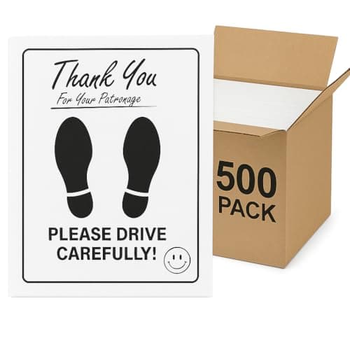 Hi-Tech Disposable Paper Car Floor Mats – Heavy Duty Waterproof Auto Mats – Weather Resistant, Tear Resistant, Fits All Vehicles – Perfect for Dealerships, Detail Shops & Car Washes – 500 Pack