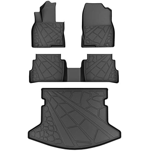KARPAL Floor Mats for 2017-2025 Mazda CX-5, All Weather TPE Custom Fit Floor Liners Car Mats Accessories, 1st & 2nd Row & Cargo Liner