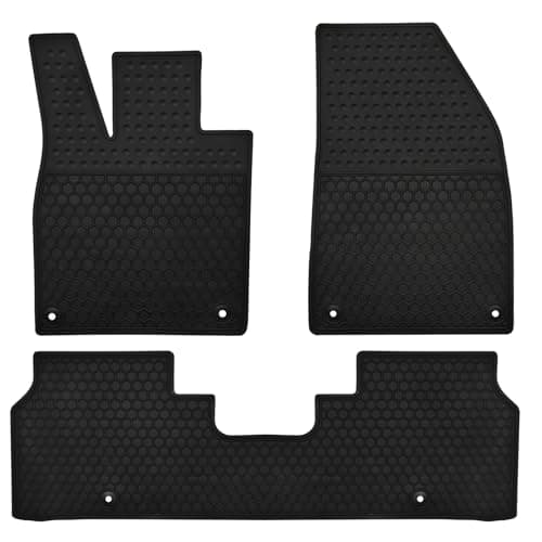 Matericuo Car Floor Mats Custom Fit for Volkswagen VW ID.4 2021-2025 2026 Black Rubber Auto Liner Mats All Weather Protection Heavy Duty Odorless
