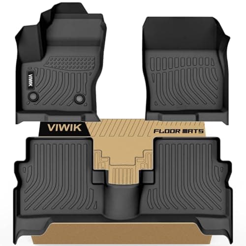 VIWIK Ford Escape Floor Mats - Custom Fit for 2013-2019 Models, All Weather Protection, Easy to Clean, Non-Slip TPE, 3D Scanning Design, Waterproof, Odorless, Durable, High Edge, Full Coverage