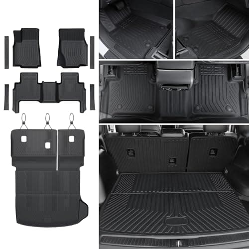 JOULARISE Floor Mats Set for 2022-2025 2026 Jeep Grand Cherokee WL74 (Incl 4XE, not for WK2 or L), All Weather TPE Backrest Trunk Mat Cargo Liner Door Sill Guards Accessories (WL74 | Floor Mats Set)
