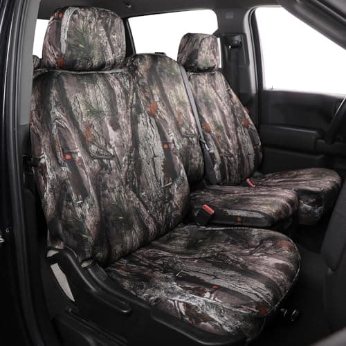 Coverexpert Custom Car Camo Seat Covers for Chevy Silverado 1500 Crew Cab/HD 2500/3500 Crew Cab/Limited Crew Cab Precision Fit for 2019-2026 WT/LT/Custom – Off-Road Tough (Neoprene Jungle Camouflage)