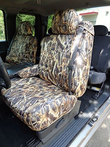 Durafit Seat Covers C991.Savanna Camo Seat Covers for Chevy Silverado, Suburban, Tahoe, GMC Sierra,Yukon Front Captain Chairs with Integrated Seat Belts and Dual Electric Controls