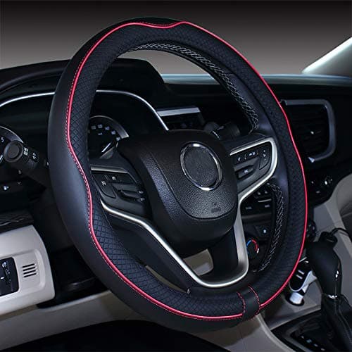 Mayco Bell 2019 New Microfiber Leather Car Extra Large Steering Wheel Cover for Big Trucks (17.5-18'', Red)