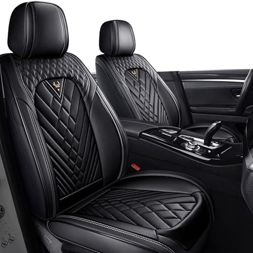 SLJU Seat Covers for Mercedes-Benz Sprinter (2010-2025) - Front Row, Black - Premium Scratch-Resistant, Durable Fit Car Seat Protectors