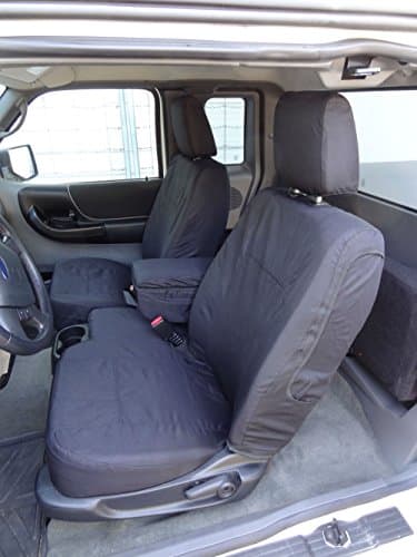 Durafit Seat Covers,F473-C1, Compatible with 2010-2012 Ford Ranger 60/40 Waterproof Seat Covers with Adjustable Headrests, Black Endura. Complete Protection. Fits Like a Glove. Save Now