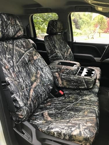 Durafit Seat Covers,C1143-NCLC, Waterproof New Conceal Camo Endura Compatible with 2014-2019 and 2020 Classic Chevy Silverado and GMC Sierra Front 40/20/40 Split Bench Seat with Opening Console.