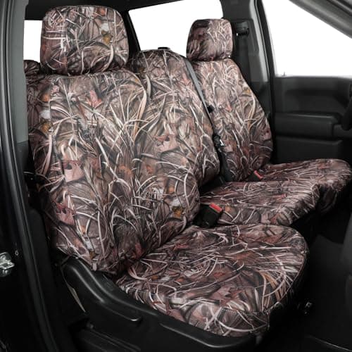 Coverexpert Custom Car Camo Seat Covers for Chevy Silverado 1500 Crew Cab/HD 2500/3500 Crew Cab/Limited Crew Cab Precision Fit for 2019-2026 WT/LT/Custom – Off-Road Tough (Neoprene Reed Camouflage)